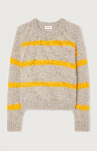 Ameri VINTAGE - Ameri❤︎NUDE LINE KNIT Ameri（アメリ）の「NUDE LINE KNIT（ニット/セーター）」 - WEAR