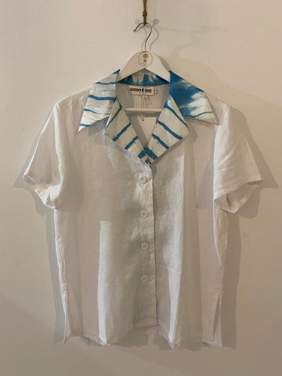 Jazmin Nixey Gianni Shirt in Blue and White