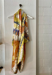 Tie Dye Silk Sarong in Stratus