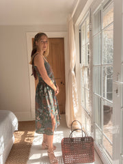 Paxos Midi Dress in Greenbird