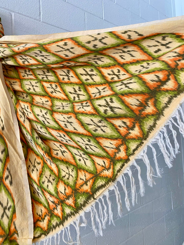 Ikat Beach Towel Sarong in Citrus