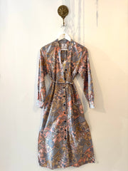 Cotton Batik Belize Shirt Dress in Caramel