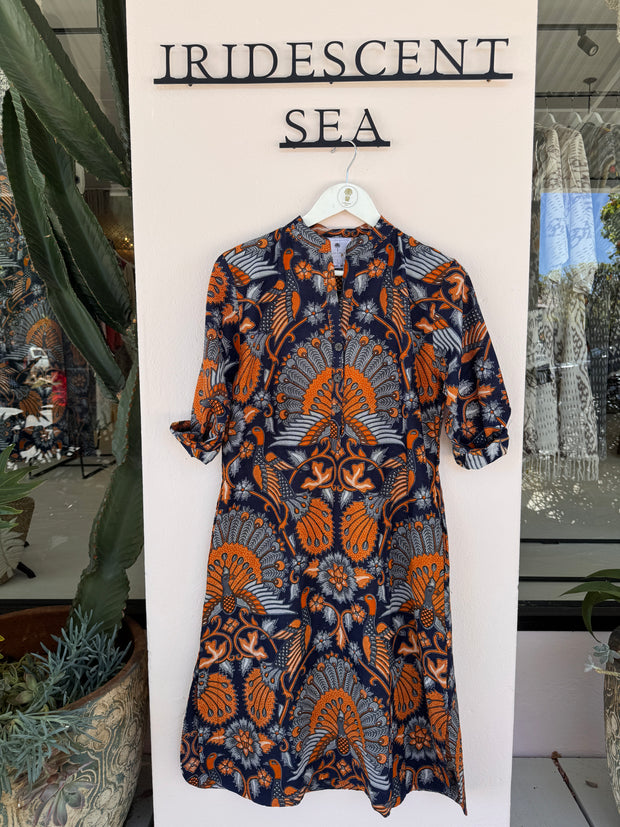 Amira Kaftan in the Bluebird Batik Print