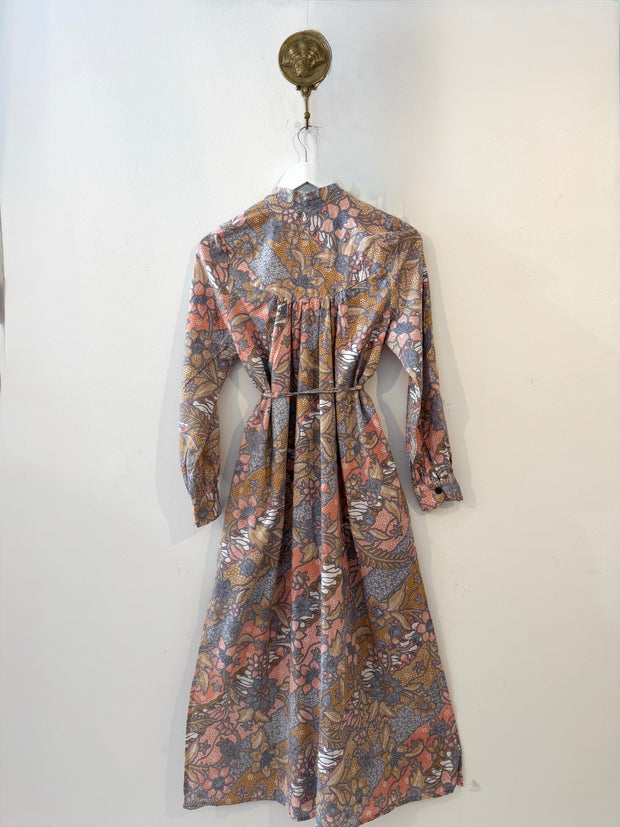 Cotton Batik Belize Shirt Dress in Caramel