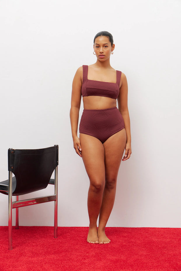 FELLA Franco Bikini Top in Fudge