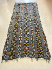 Ikat Beach Towel Sarong in Gray