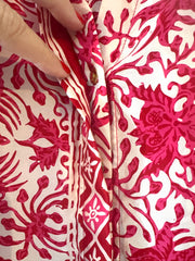 Marseille Silk Blouse in Red Pink