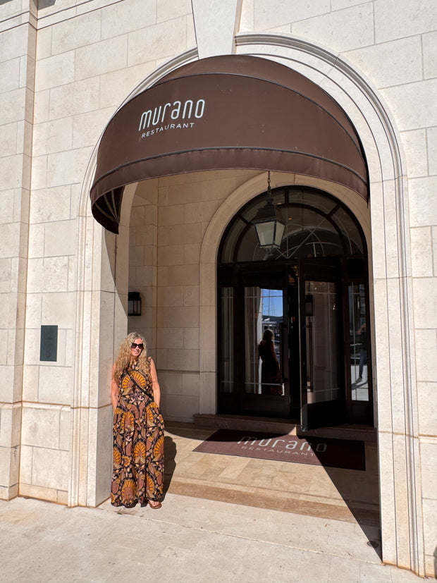 The Tivat Maxi Dress in Blackbird