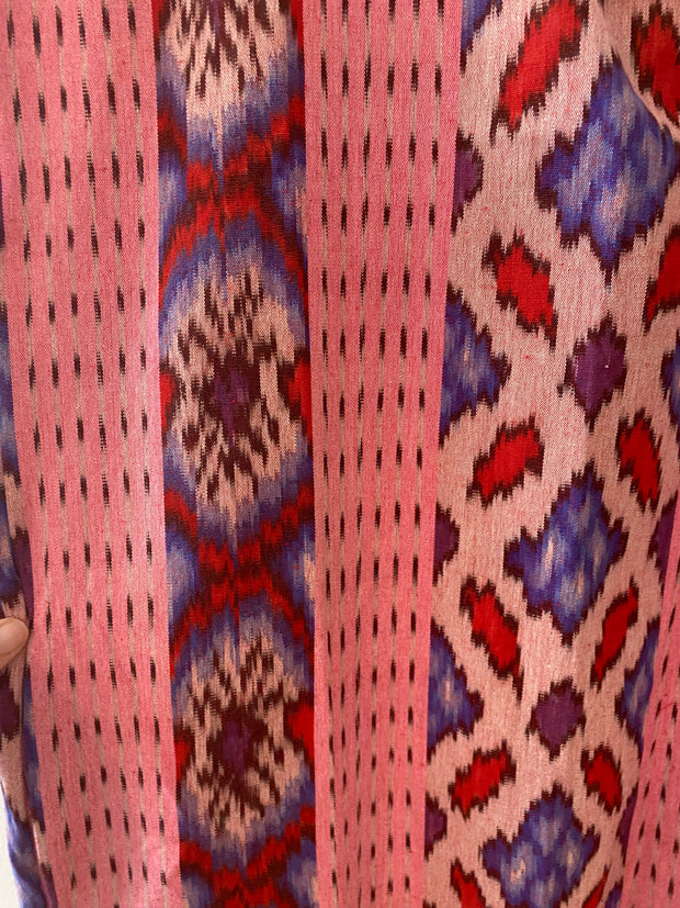 Ponza Island Dress in Pale Pink Ikat