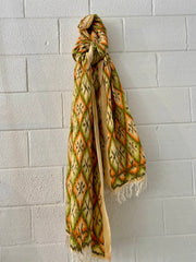 Ikat Beach Towel Sarong in Citrus