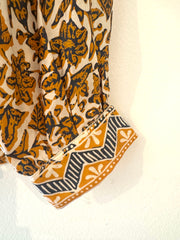 Marseille Silk Blouse in Gold