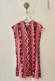 Ponza Island Dress in Pale Pink Ikat