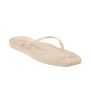 SLEEPERS Premium Grade Tapered Rubber Flip flops in Eggnog