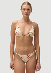 FELLA Arnie Bikini Top in Polka Red