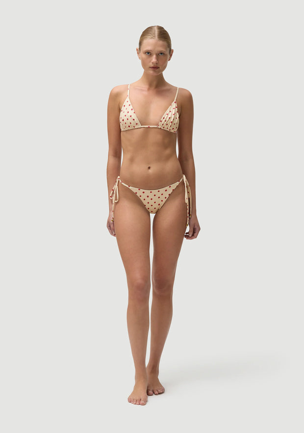 FELLA Arnie Bikini Top in Polka Red