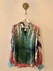 The Havana Silk Blouse in Del Morro