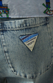 American Vintage Besobay Denim Pants Iridescent Sea Fremantle Perth