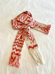 Ikat in blush tie