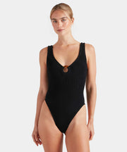 HUNZA G Celine Swimsuit in Black