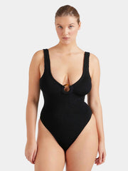 HUNZA G Celine Swimsuit in Black