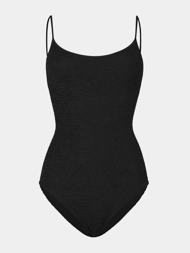 HUNZA G Coverage Pamela Swimsuit in Black