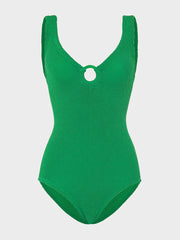 HUNZA G Coverage Celine Swimsuit in Emerald Green