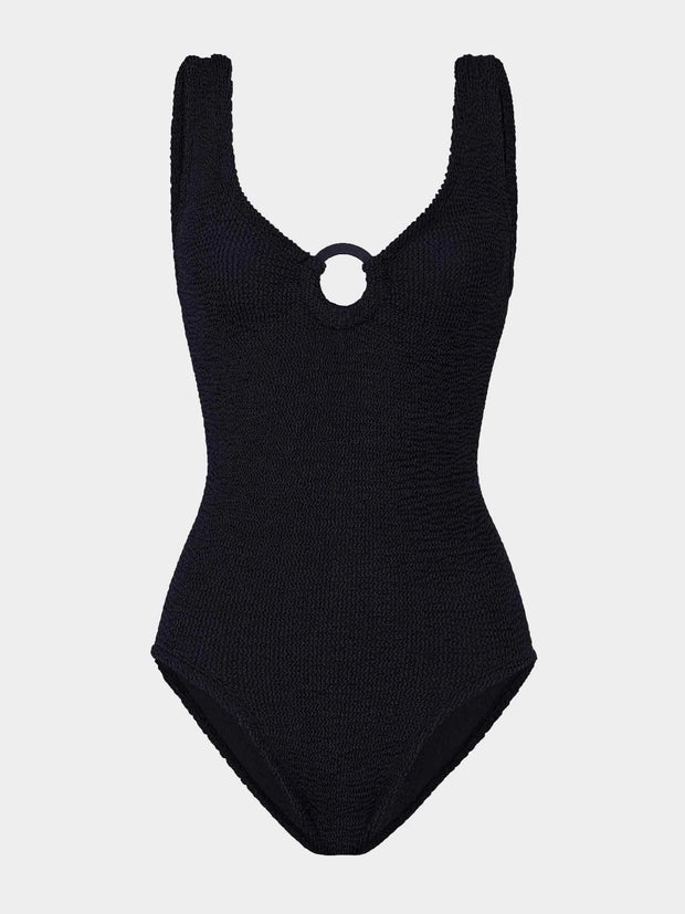 HUNZA G Coverage Celine Swimsuit in Black