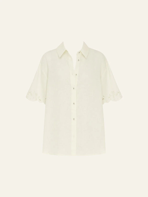 PRE ORDER -PEONY Memoir shirt in Cream