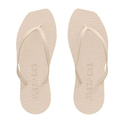 SLEEPERS Premium Grade Tapered Rubber Flip flops in Eggnog