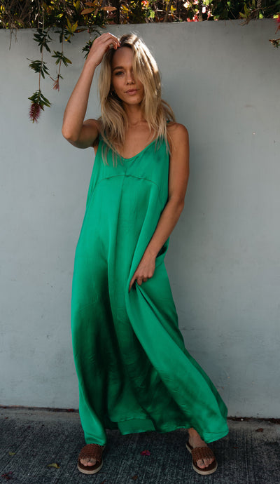 Arielle Maxi Dress in Vivid Green