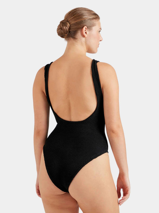 HUNZA G Domino Swim in Black