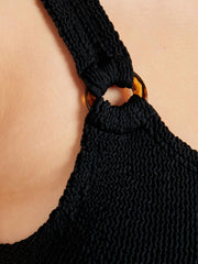 HUNZA G Domino Swim in Black