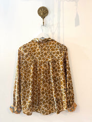 Marseille Silk Blouse in Gold