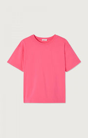 American Vintage FIZVALLEY T Shirt in Fluorescent Pink Acid