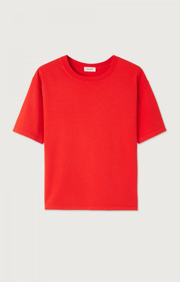 American Vintage Fizvalley Short Sleeve Tshirt in Strawberry