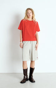 American Vintage Fizvalley Short Sleeve Tshirt in Strawberry