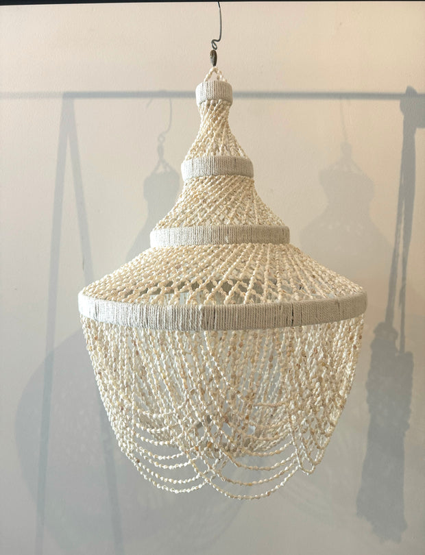 Shell Chandelier twine and white shell