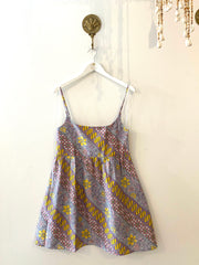 Batik Mini Dress in Lilac