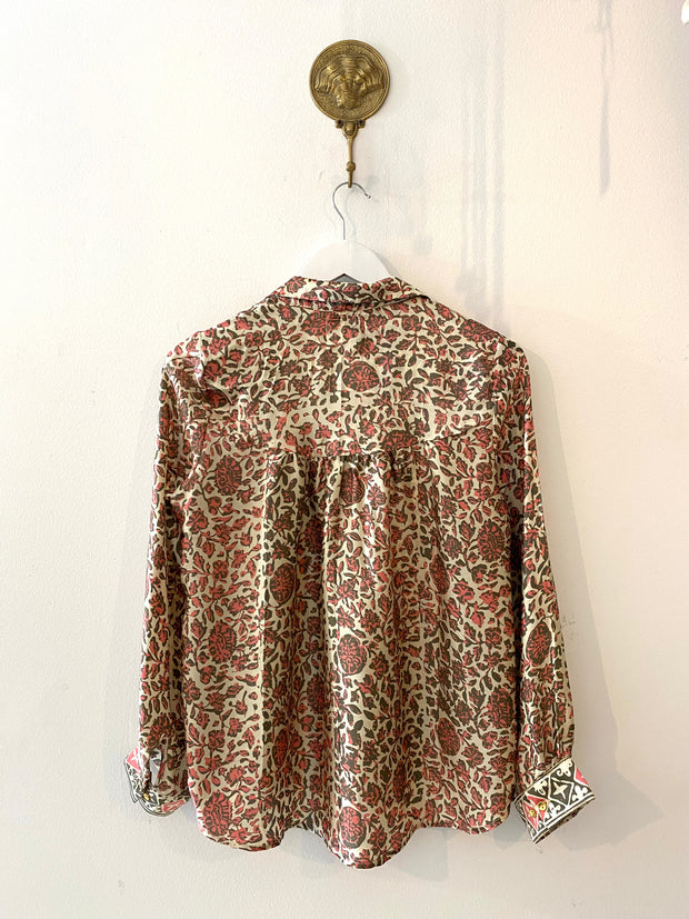 Marseille Silk Blouse in Morning Light