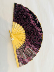 Batik Fabric Hand held fan 22 cm