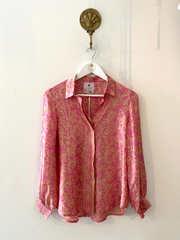 Marseille Silk Blouse in Dusk