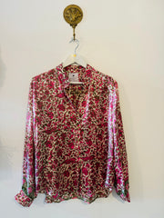 Les Fleurs Silk Blouse in Morning Light