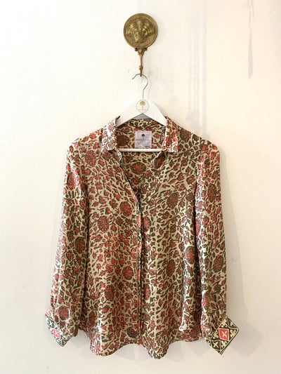 Marseille Silk Blouse in Morning Light