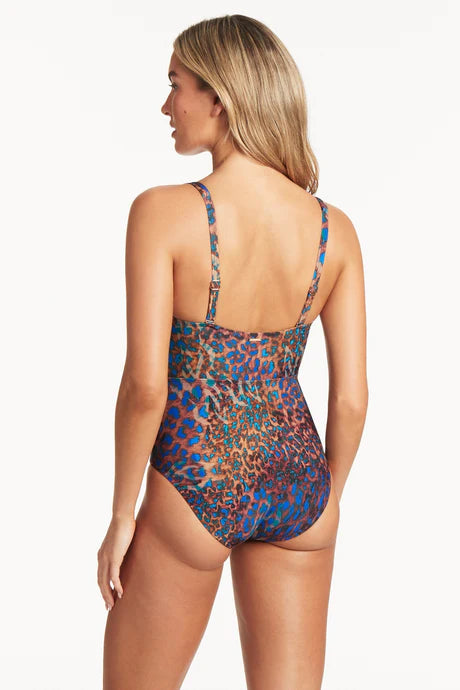 Sea Level Plunge One Piece in Hunter