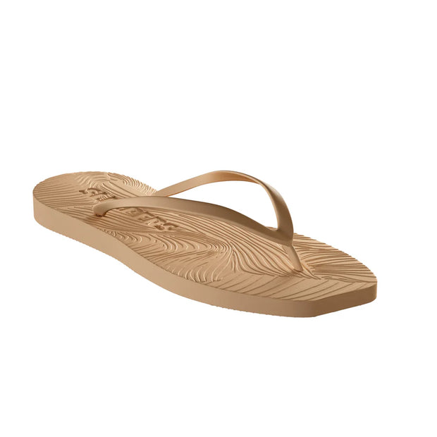 SLEEPERS Premium Grade Tapered Rubber Flip flops in Sand