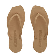 SLEEPERS Premium Grade Tapered Rubber Flip flops in Sand
