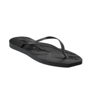 SLEEPERS Premium Grade Tapered Rubber Flip flops in Black