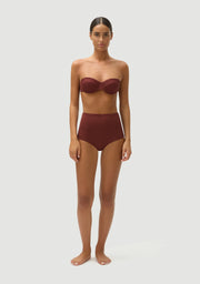 FELLA  Rodney Bikini Top in Fudge Iridescent Sea Fremantle Perth