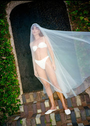 FELLA Gabriel Bikini Top in Off White Iridescent Sea Fremantle Perth