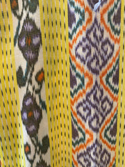 Ponza Island Dress in Yellow Flower Ikat